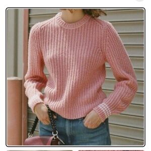 Rag & Bone Grey/ Red Cheryl Crew neck sweater